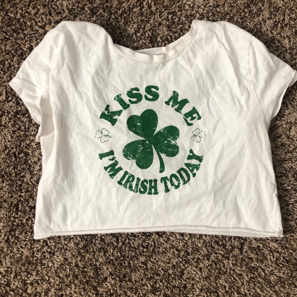 St Patrick’s day crop top